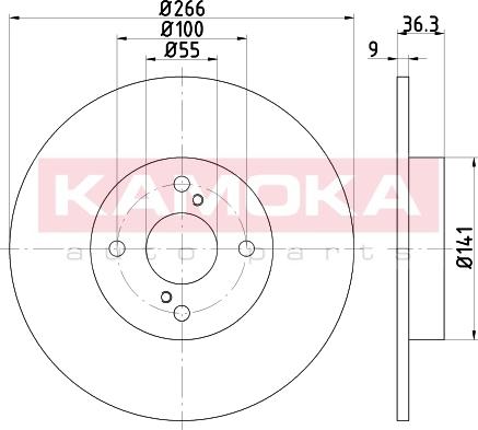 Kamoka 103152 - Bremžu diski ps1.lv