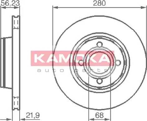 Kamoka 1031034 - Bremžu diski ps1.lv