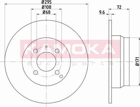 Kamoka 1031021 - Bremžu diski ps1.lv