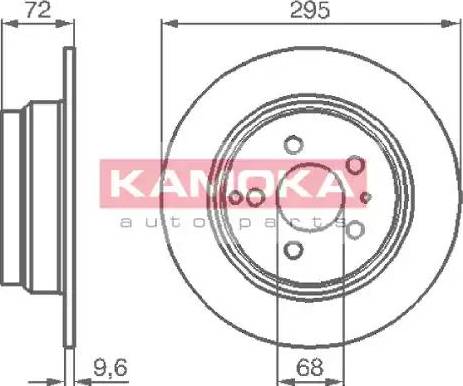 Kamoka 1031104 - Bremžu diski ps1.lv