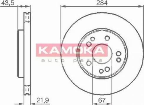 Kamoka 103362 - Bremžu diski ps1.lv