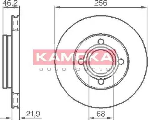 Kamoka 103386 - Bremžu diski ps1.lv