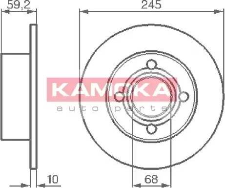 Kamoka 103256 - Bremžu diski ps1.lv