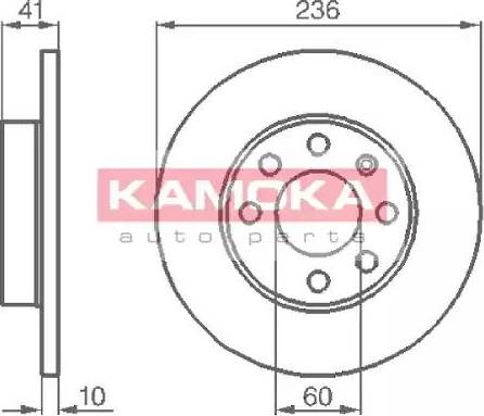 Kamoka 103208 - Bremžu diski ps1.lv