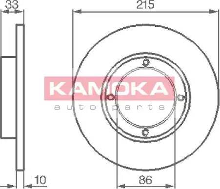 Kamoka 1032196 - Bremžu diski ps1.lv