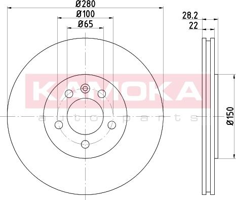 Kamoka 103223 - Bremžu diski ps1.lv