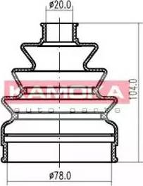 Kamoka 1146684 - Putekļusargs, Piedziņas vārpsta ps1.lv