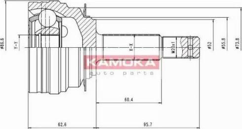 Kamoka 7098 - Šarnīru komplekts, Piedziņas vārpsta ps1.lv