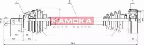 Kamoka VW1138919 - Piedziņas vārpsta ps1.lv