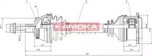 Kamoka VW1138921A - Piedziņas vārpsta ps1.lv