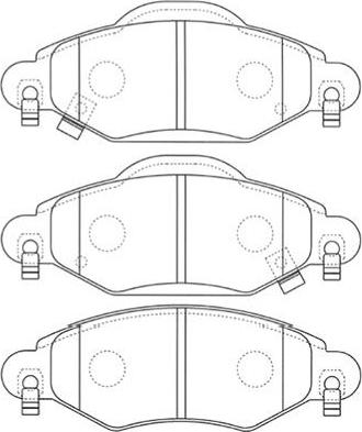 Kavo Parts BP-9096 - Bremžu uzliku kompl., Disku bremzes ps1.lv