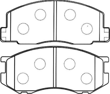 Kavo Parts BP-9098 - Bremžu uzliku kompl., Disku bremzes ps1.lv