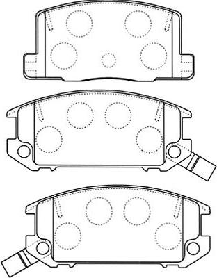 Kavo Parts BP-9093 - Bremžu uzliku kompl., Disku bremzes ps1.lv