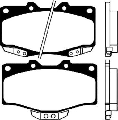 Kavo Parts BP-9045 - Bremžu uzliku kompl., Disku bremzes ps1.lv