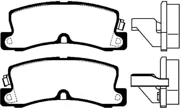 Kavo Parts BP-9050 - Bremžu uzliku kompl., Disku bremzes ps1.lv