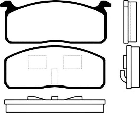 Kavo Parts BP-9001 - Bremžu uzliku kompl., Disku bremzes ps1.lv