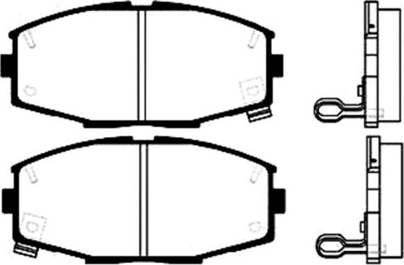 Kavo Parts BP-9008 - Bremžu uzliku kompl., Disku bremzes ps1.lv