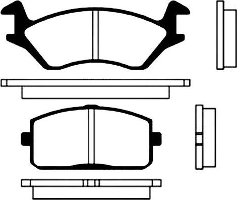 Kavo Parts BP-9002 - Bremžu uzliku kompl., Disku bremzes ps1.lv