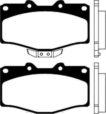 Kavo Parts BP-9018 - Bremžu uzliku kompl., Disku bremzes ps1.lv