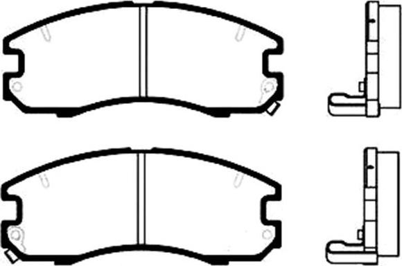 Kavo Parts BP-9013 - Bremžu uzliku kompl., Disku bremzes ps1.lv