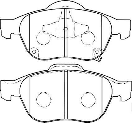 Kavo Parts BP-9080 - Bremžu uzliku kompl., Disku bremzes ps1.lv