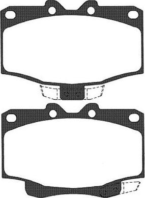 Kavo Parts BP-9038 - Bremžu uzliku kompl., Disku bremzes ps1.lv