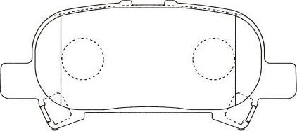 Kavo Parts BP-9155 - Bremžu uzliku kompl., Disku bremzes ps1.lv