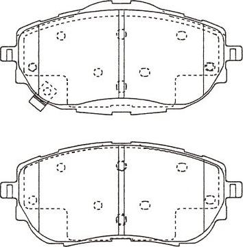 Kavo Parts BP-9150 - Bremžu uzliku kompl., Disku bremzes ps1.lv