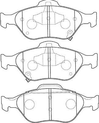 Kavo Parts BP-9109 - Bremžu uzliku kompl., Disku bremzes ps1.lv