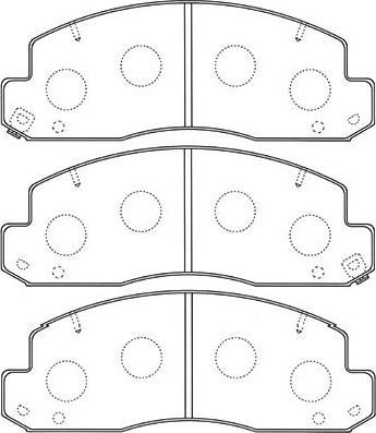 Kavo Parts BP-9106 - Bremžu uzliku kompl., Disku bremzes ps1.lv