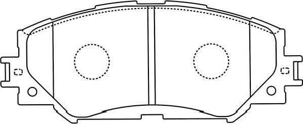 Kavo Parts BP-9116 - Bremžu uzliku kompl., Disku bremzes ps1.lv