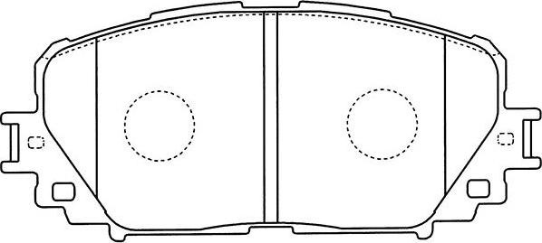 Kavo Parts BP-9118 - Bremžu uzliku kompl., Disku bremzes ps1.lv