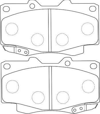 Kavo Parts BP-9117 - Bremžu uzliku kompl., Disku bremzes ps1.lv