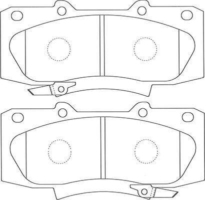 Kavo Parts BP-9139 - Bremžu uzliku kompl., Disku bremzes ps1.lv