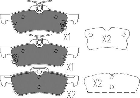 Kavo Parts BP-9131 - Bremžu uzliku kompl., Disku bremzes ps1.lv