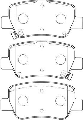 Kavo Parts BP-9132 - Bremžu uzliku kompl., Disku bremzes ps1.lv