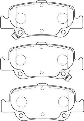 Kavo Parts BP-9129 - Bremžu uzliku kompl., Disku bremzes ps1.lv