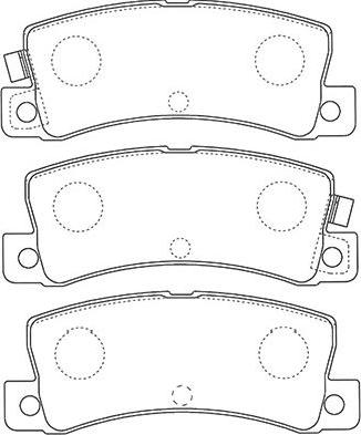 Kavo Parts BP-9124 - Bremžu uzliku kompl., Disku bremzes ps1.lv