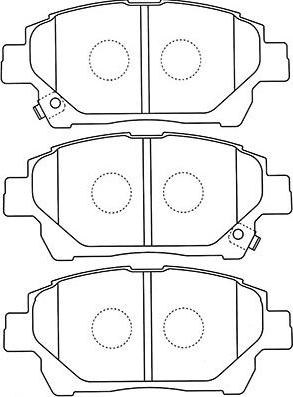 Kavo Parts BP-9120 - Bremžu uzliku kompl., Disku bremzes ps1.lv