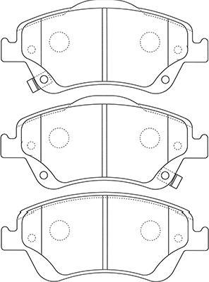 Kavo Parts BP-9127 - Bremžu uzliku kompl., Disku bremzes ps1.lv