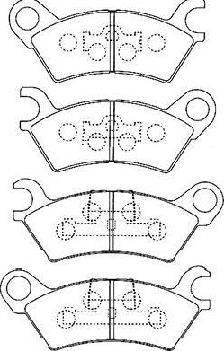 Kavo Parts BP-4547 - Bremžu uzliku kompl., Disku bremzes ps1.lv