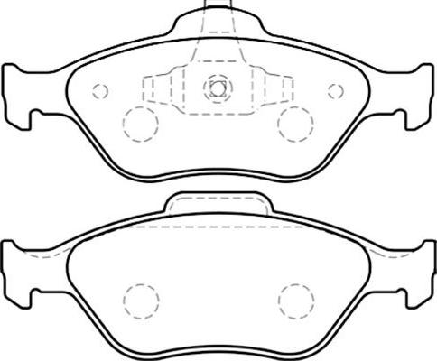 Kavo Parts BP-4554 - Bremžu uzliku kompl., Disku bremzes ps1.lv