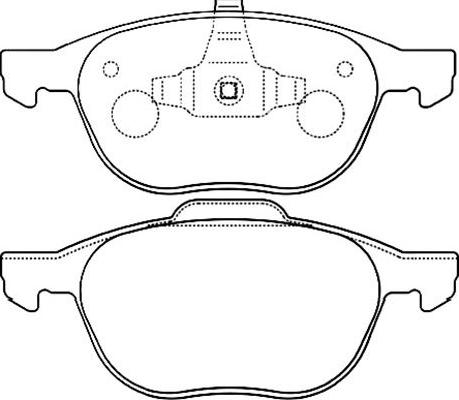 Kavo Parts BP-4555 - Bremžu uzliku kompl., Disku bremzes ps1.lv