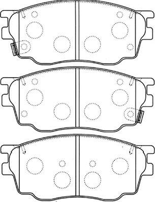 Kavo Parts BP-4550 - Bremžu uzliku kompl., Disku bremzes ps1.lv