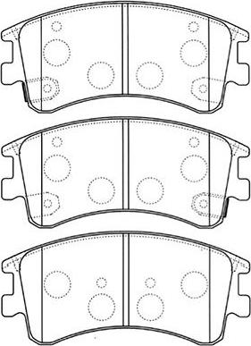 Kavo Parts BP-4551 - Bremžu uzliku kompl., Disku bremzes ps1.lv