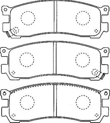 Kavo Parts BP-4552 - Bremžu uzliku kompl., Disku bremzes ps1.lv