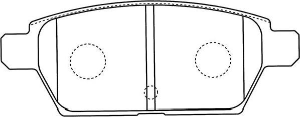 Kavo Parts BP-4568 - Bremžu uzliku kompl., Disku bremzes ps1.lv