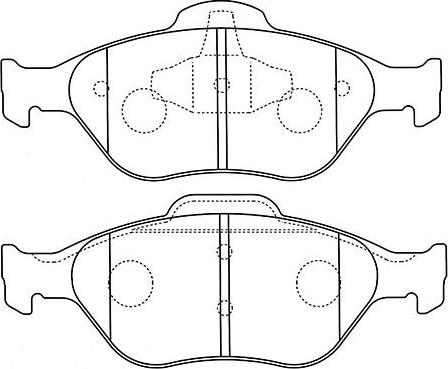 Kavo Parts BP-4567 - Bremžu uzliku kompl., Disku bremzes ps1.lv