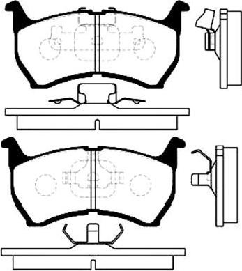 Kavo Parts BP-4505 - Bremžu uzliku kompl., Disku bremzes ps1.lv