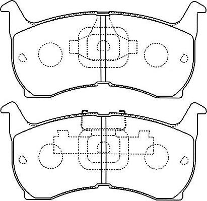 Kavo Parts BP-4503 - Bremžu uzliku kompl., Disku bremzes ps1.lv